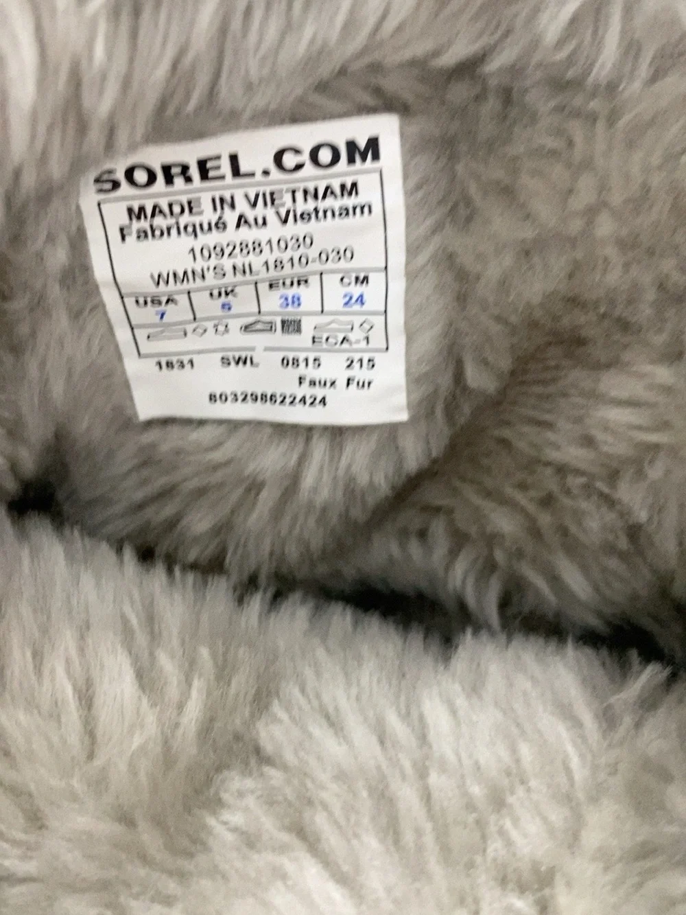 SOREL Snow Angel Lace Waterproof Winter Boots Women’s Size 7 Charcoal Gray